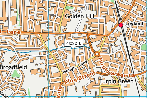 PR25 2TB map - OS VectorMap District (Ordnance Survey) PR25 2TB map - OS VectorMap District (Ordnance Survey)