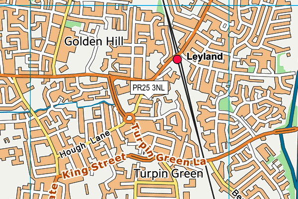 PR25 3NL map - OS VectorMap District (Ordnance Survey) PR25 3NL map - OS VectorMap District (Ordnance Survey)