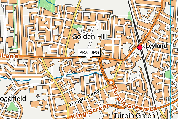 PR25 3PG map - OS VectorMap District (Ordnance Survey) PR25 3PG map - OS VectorMap District (Ordnance Survey)