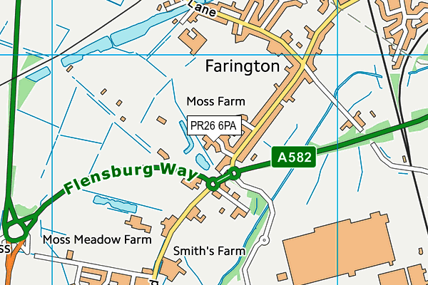 PR26 6PA map - OS VectorMap District (Ordnance Survey) PR26 6PA map - OS VectorMap District (Ordnance Survey)