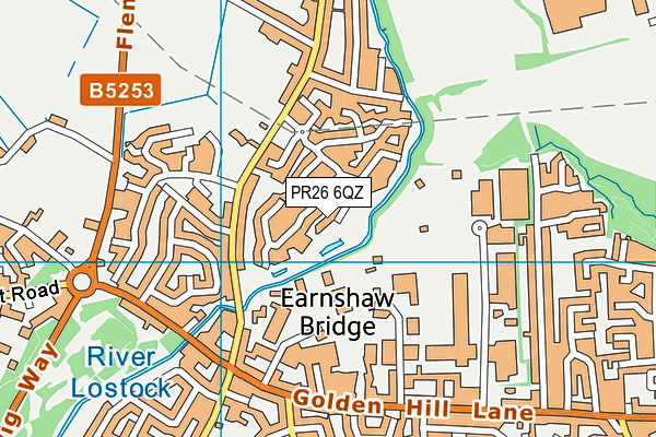 PR26 6QZ map - OS VectorMap District (Ordnance Survey) PR26 6QZ map - OS VectorMap District (Ordnance Survey)
