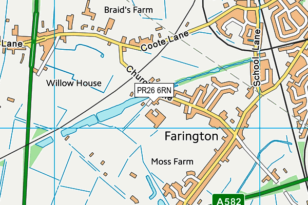 PR26 6RN map - OS VectorMap District (Ordnance Survey) PR26 6RN map - OS VectorMap District (Ordnance Survey)