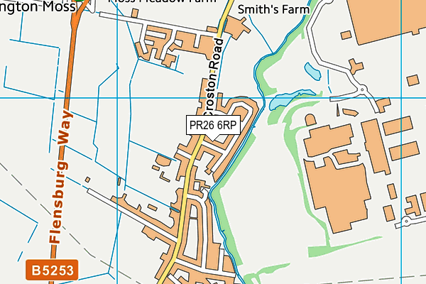 PR26 6RP map - OS VectorMap District (Ordnance Survey) PR26 6RP map - OS VectorMap District (Ordnance Survey)