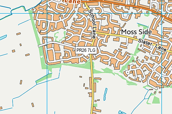 PR26 7LG map - OS VectorMap District (Ordnance Survey) PR26 7LG map - OS VectorMap District (Ordnance Survey)