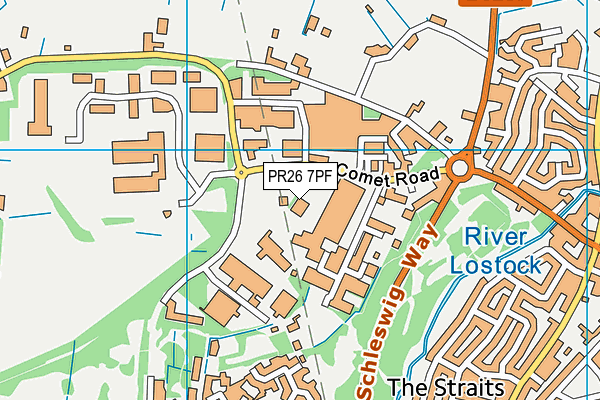 PR26 7PF map - OS VectorMap District (Ordnance Survey) PR26 7PF map - OS VectorMap District (Ordnance Survey)