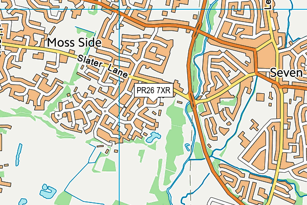 PR26 7XR map - OS VectorMap District (Ordnance Survey) PR26 7XR map - OS VectorMap District (Ordnance Survey)