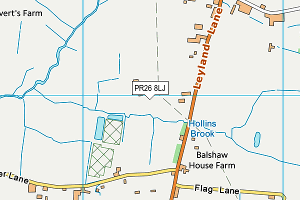 PR26 8LJ map - OS VectorMap District (Ordnance Survey) PR26 8LJ map - OS VectorMap District (Ordnance Survey)