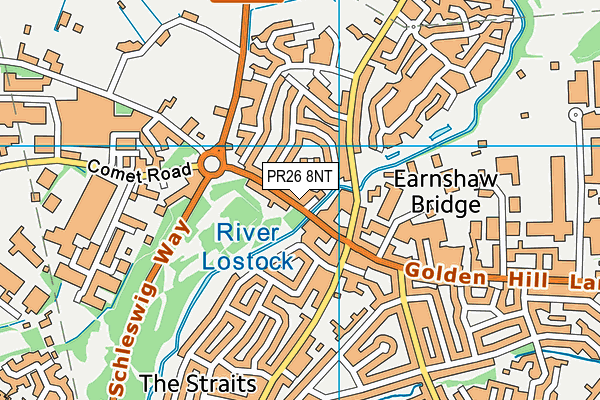 PR26 8NT map - OS VectorMap District (Ordnance Survey) PR26 8NT map - OS VectorMap District (Ordnance Survey)