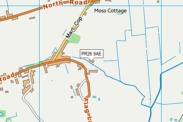 PR26 9AE map - OS VectorMap District (Ordnance Survey) PR26 9AE map - OS VectorMap District (Ordnance Survey)