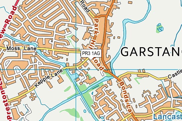 PR3 1AG map - OS VectorMap District (Ordnance Survey) PR3 1AG map - OS VectorMap District (Ordnance Survey)