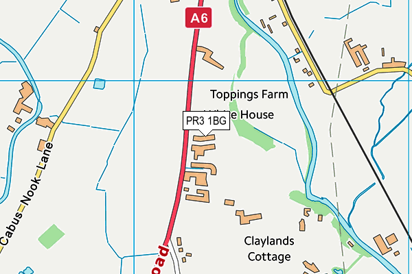 PR3 1BG map - OS VectorMap District (Ordnance Survey) PR3 1BG map - OS VectorMap District (Ordnance Survey)