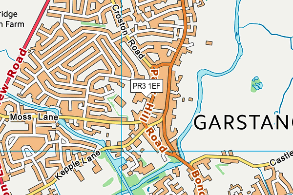 PR3 1EF map - OS VectorMap District (Ordnance Survey) PR3 1EF map - OS VectorMap District (Ordnance Survey)