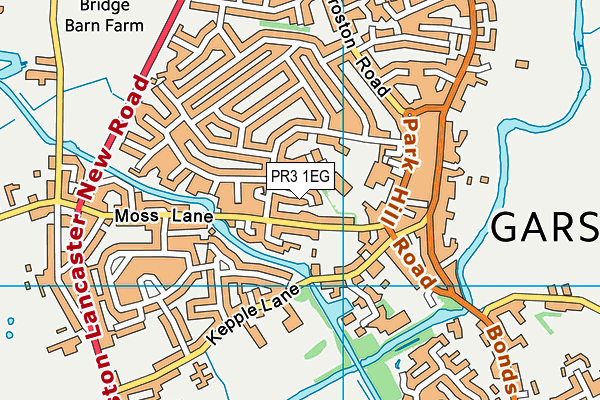 PR3 1EG map - OS VectorMap District (Ordnance Survey) PR3 1EG map - OS VectorMap District (Ordnance Survey)