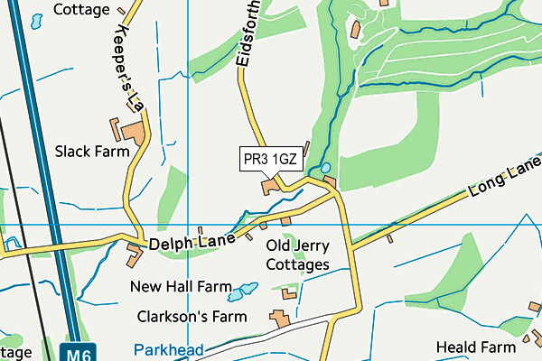 PR3 1GZ map - OS VectorMap District (Ordnance Survey) PR3 1GZ map - OS VectorMap District (Ordnance Survey)