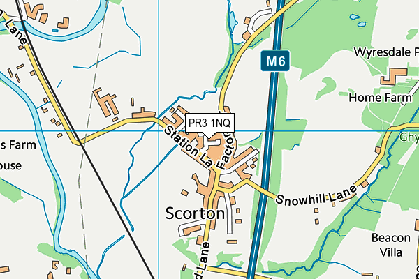 PR3 1NQ map - OS VectorMap District (Ordnance Survey) PR3 1NQ map - OS VectorMap District (Ordnance Survey)