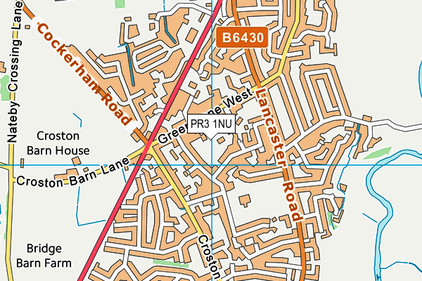 PR3 1NU map - OS VectorMap District (Ordnance Survey) PR3 1NU map - OS VectorMap District (Ordnance Survey)