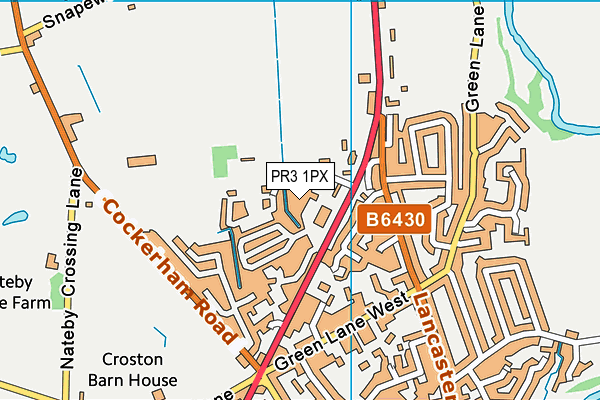PR3 1PX map - OS VectorMap District (Ordnance Survey) PR3 1PX map - OS VectorMap District (Ordnance Survey)