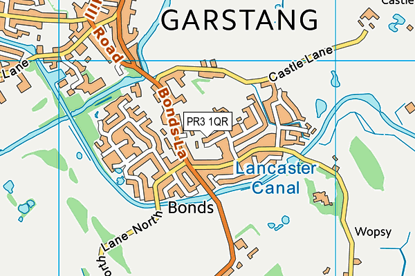 PR3 1QR map - OS VectorMap District (Ordnance Survey) PR3 1QR map - OS VectorMap District (Ordnance Survey)