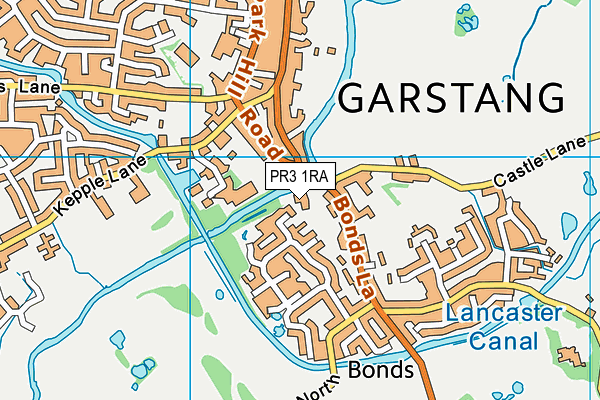 PR3 1RA map - OS VectorMap District (Ordnance Survey) PR3 1RA map - OS VectorMap District (Ordnance Survey)