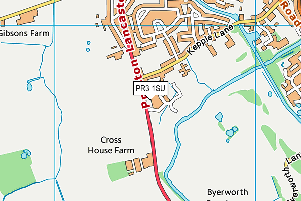 PR3 1SU map - OS VectorMap District (Ordnance Survey) PR3 1SU map - OS VectorMap District (Ordnance Survey)