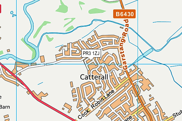 PR3 1ZJ map - OS VectorMap District (Ordnance Survey) PR3 1ZJ map - OS VectorMap District (Ordnance Survey)