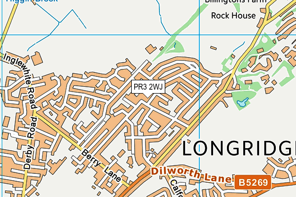PR3 2WJ map - OS VectorMap District (Ordnance Survey) PR3 2WJ map - OS VectorMap District (Ordnance Survey)
