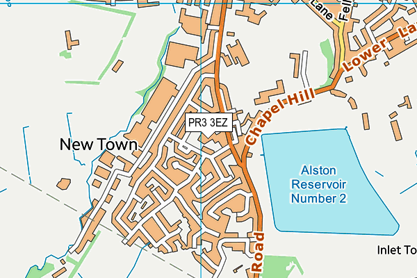 PR3 3EZ map - OS VectorMap District (Ordnance Survey) PR3 3EZ map - OS VectorMap District (Ordnance Survey)