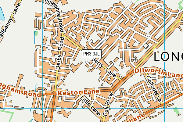 PR3 3JL map - OS VectorMap District (Ordnance Survey) PR3 3JL map - OS VectorMap District (Ordnance Survey)