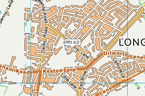 PR3 3LD map - OS VectorMap District (Ordnance Survey) PR3 3LD map - OS VectorMap District (Ordnance Survey)