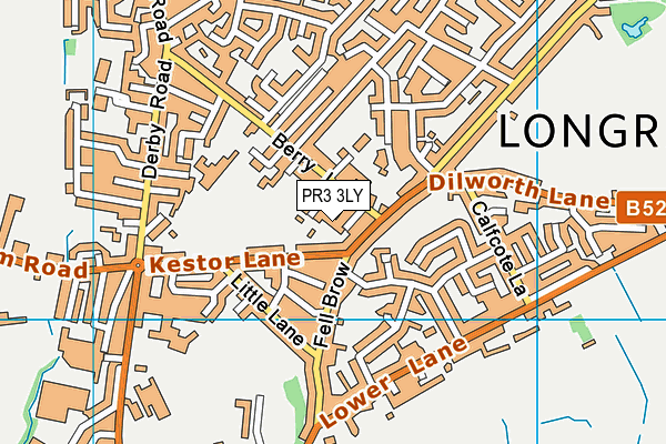 PR3 3LY map - OS VectorMap District (Ordnance Survey) PR3 3LY map - OS VectorMap District (Ordnance Survey)