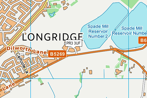 PR3 3UF map - OS VectorMap District (Ordnance Survey) PR3 3UF map - OS VectorMap District (Ordnance Survey)