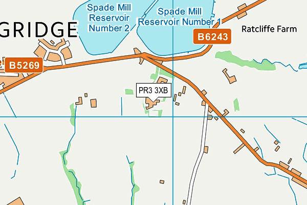 PR3 3XB map - OS VectorMap District (Ordnance Survey) PR3 3XB map - OS VectorMap District (Ordnance Survey)