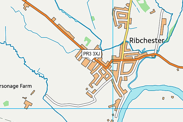 PR3 3XJ map - OS VectorMap District (Ordnance Survey) PR3 3XJ map - OS VectorMap District (Ordnance Survey)