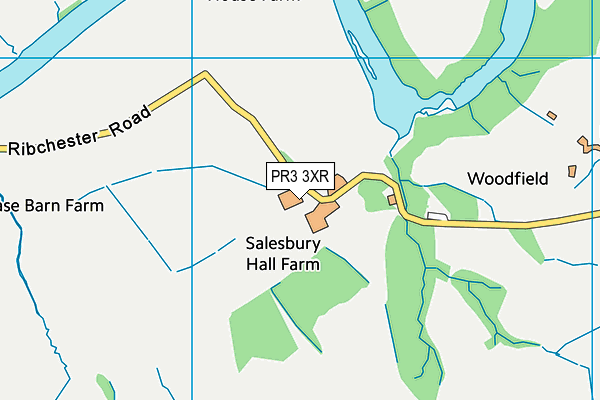 PR3 3XR map - OS VectorMap District (Ordnance Survey)