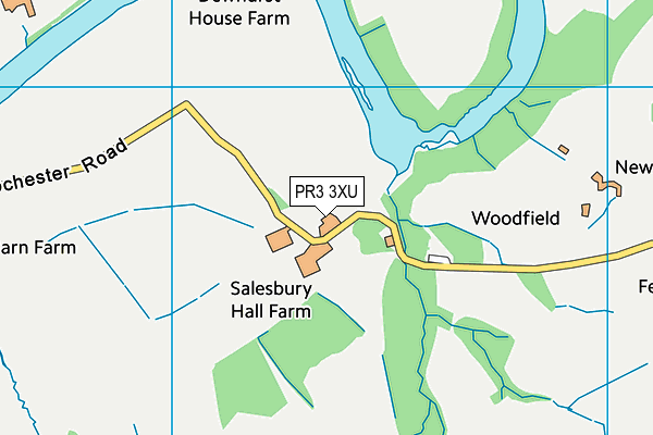 PR3 3XU map - OS VectorMap District (Ordnance Survey) PR3 3XU map - OS VectorMap District (Ordnance Survey)
