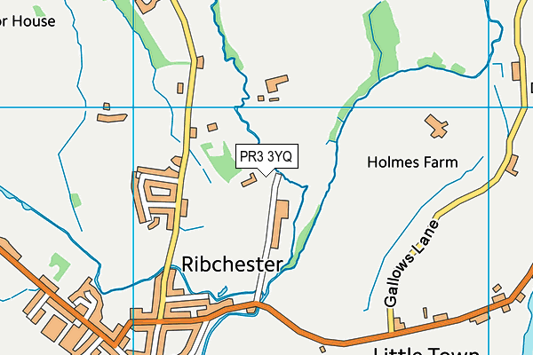 PR3 3YQ map - OS VectorMap District (Ordnance Survey) PR3 3YQ map - OS VectorMap District (Ordnance Survey)