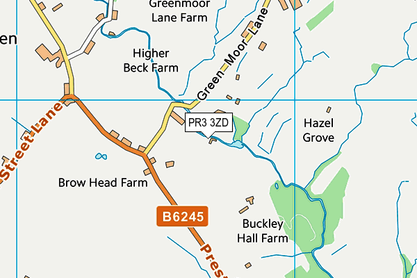 PR3 3ZD map - OS VectorMap District (Ordnance Survey) PR3 3ZD map - OS VectorMap District (Ordnance Survey)