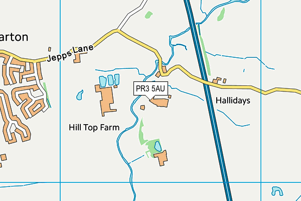 PR3 5AU map - OS VectorMap District (Ordnance Survey) PR3 5AU map - OS VectorMap District (Ordnance Survey)