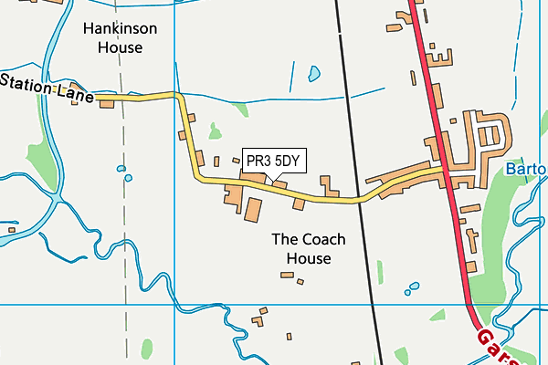 PR3 5DY map - OS VectorMap District (Ordnance Survey) PR3 5DY map - OS VectorMap District (Ordnance Survey)