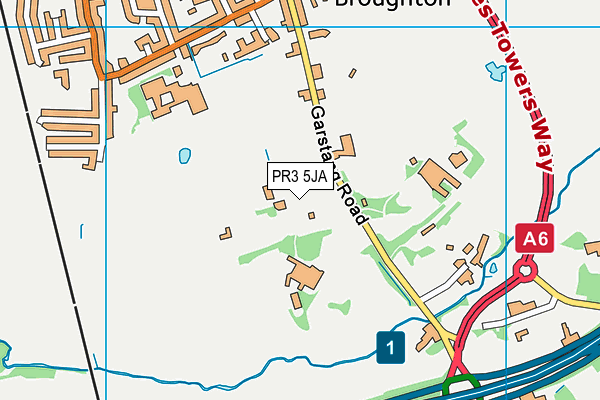 PR3 5JA map - OS VectorMap District (Ordnance Survey) PR3 5JA map - OS VectorMap District (Ordnance Survey)