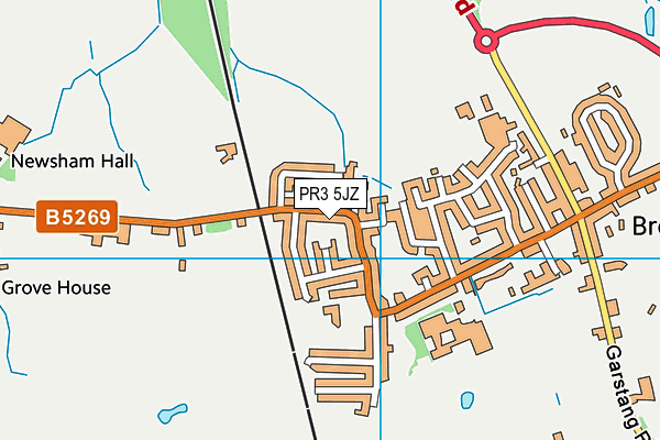 PR3 5JZ map - OS VectorMap District (Ordnance Survey) PR3 5JZ map - OS VectorMap District (Ordnance Survey)