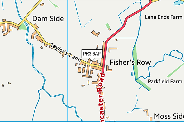 PR3 6AP map - OS VectorMap District (Ordnance Survey) PR3 6AP map - OS VectorMap District (Ordnance Survey)