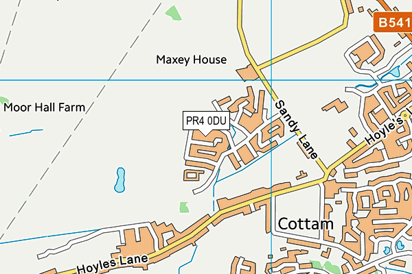 PR4 0DU map - OS VectorMap District (Ordnance Survey) PR4 0DU map - OS VectorMap District (Ordnance Survey)