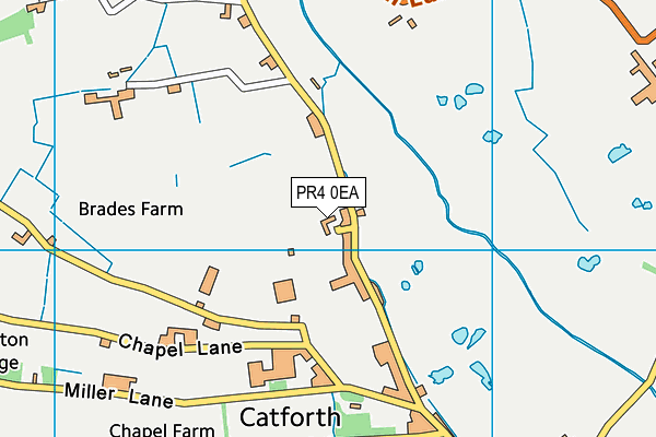 PR4 0EA map - OS VectorMap District (Ordnance Survey) PR4 0EA map - OS VectorMap District (Ordnance Survey)