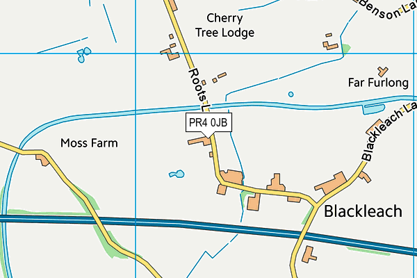PR4 0JB map - OS VectorMap District (Ordnance Survey) PR4 0JB map - OS VectorMap District (Ordnance Survey)
