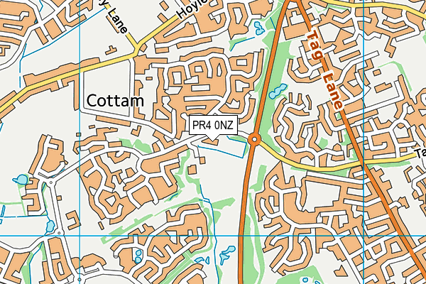 PR4 0NZ map - OS VectorMap District (Ordnance Survey) PR4 0NZ map - OS VectorMap District (Ordnance Survey)