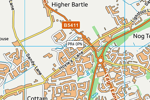 PR4 0PN map - OS VectorMap District (Ordnance Survey) PR4 0PN map - OS VectorMap District (Ordnance Survey)