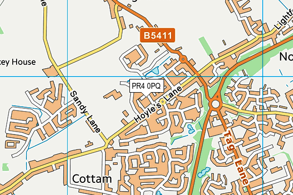 PR4 0PQ map - OS VectorMap District (Ordnance Survey) PR4 0PQ map - OS VectorMap District (Ordnance Survey)