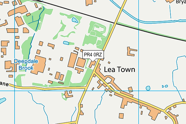 PR4 0RZ map - OS VectorMap District (Ordnance Survey) PR4 0RZ map - OS VectorMap District (Ordnance Survey)
