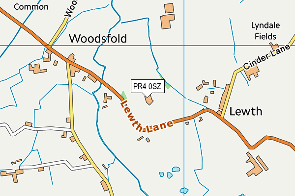 PR4 0SZ map - OS VectorMap District (Ordnance Survey) PR4 0SZ map - OS VectorMap District (Ordnance Survey)